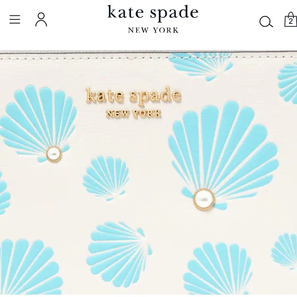 NWT-Kate Spade-Morgan-Seashell ๐Embossed-Zip-Around Continental Wallet-$210 - Picture 9 of 12
